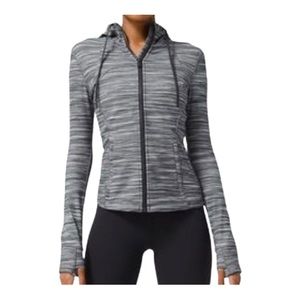 Lululemon Athletica Gray Striped Hoodie